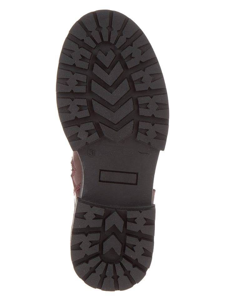 lamino Leder-Boots in Rot günstig kaufen