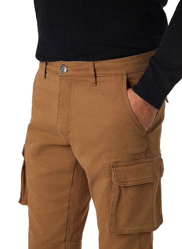 GAS, Cargohose, Skinny Fit, Baumwolle, braun