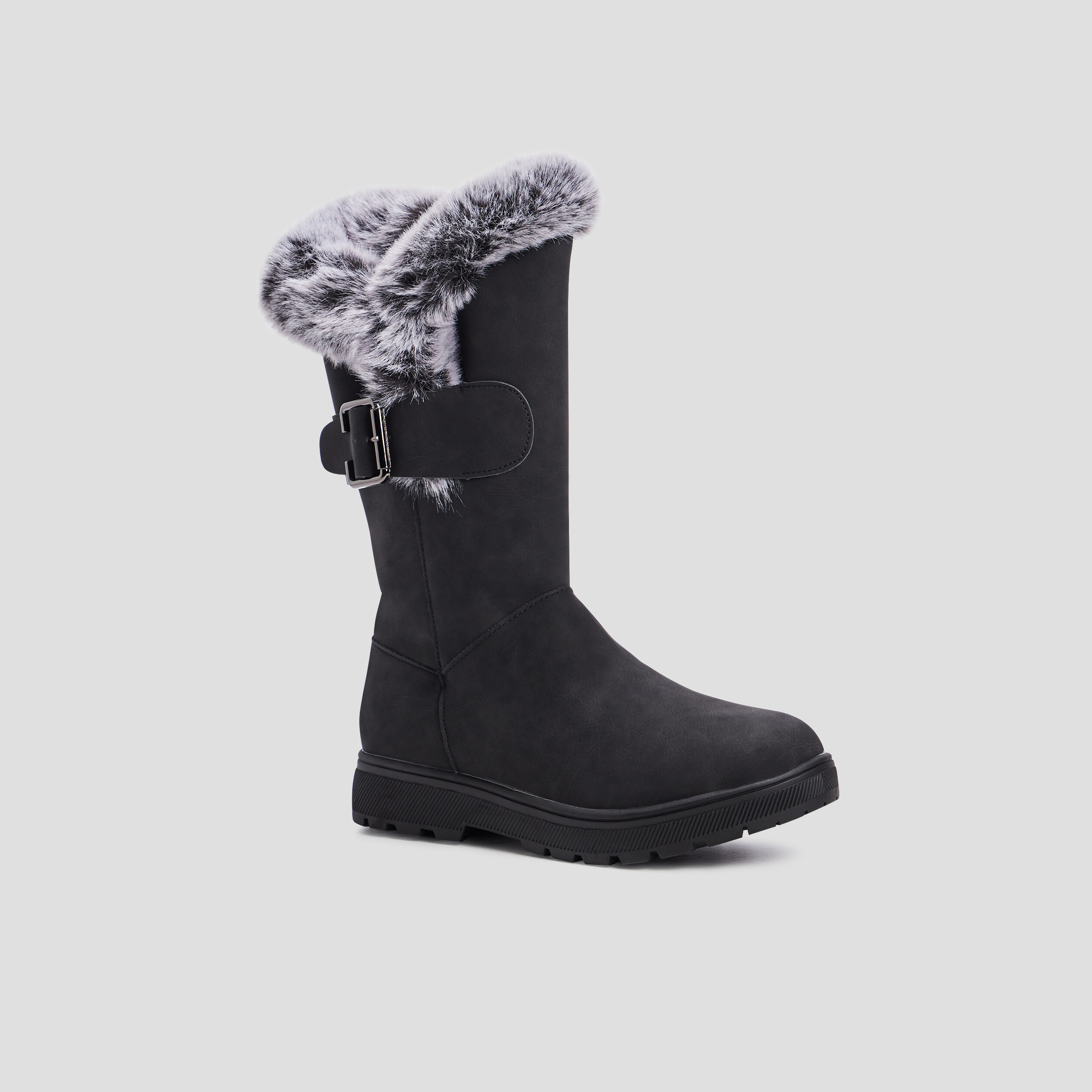 Bottes fourrées noir femme | La Halle