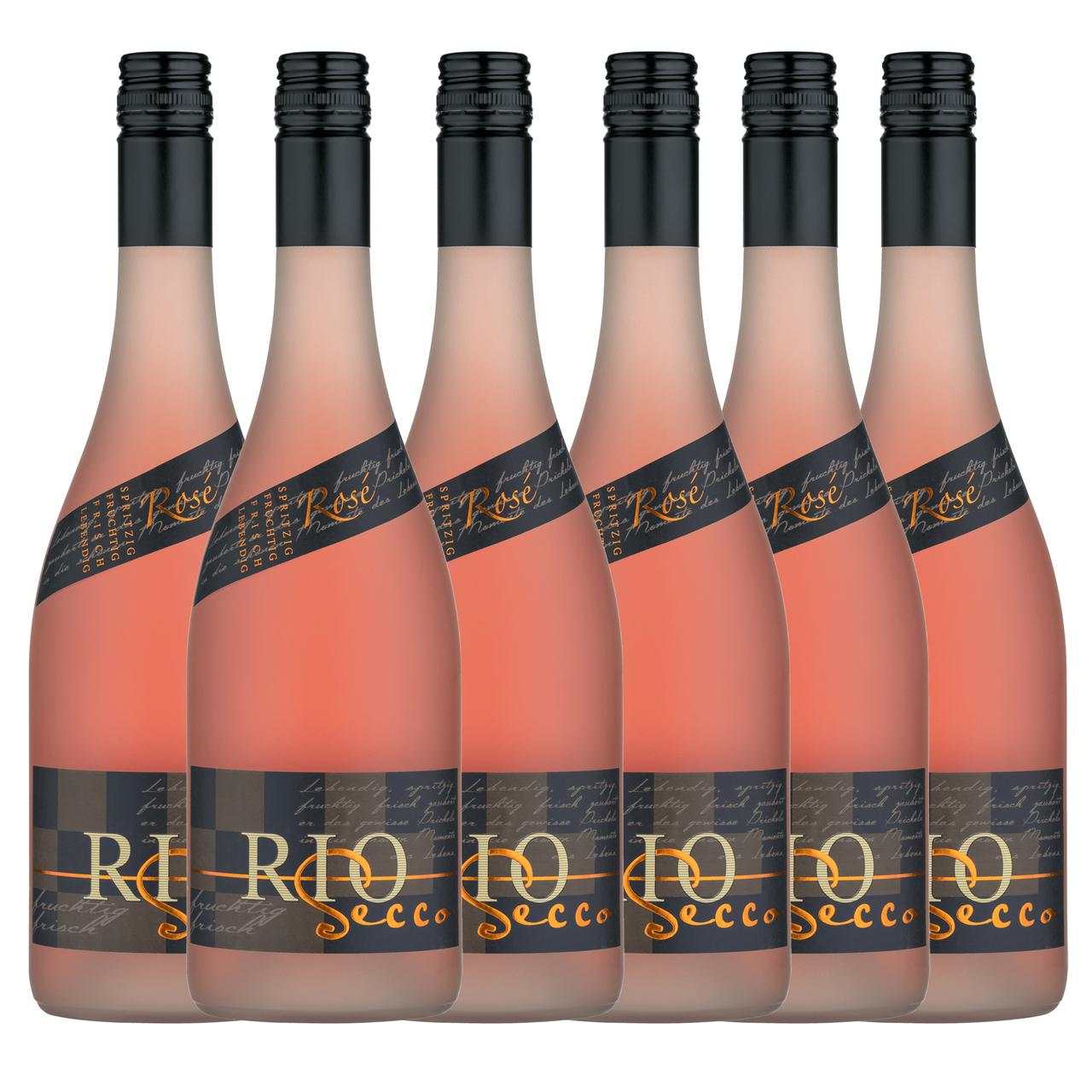 Württembergische WZG Bottwartaler Rio Secco Deutscher Perlwein Rosé 0,75 Ltr. 6er Karton