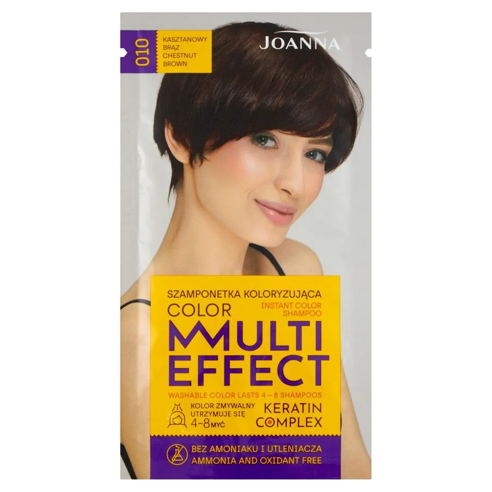 Joanna Multi Effect Color 010 kaštoninės rudos spalvos šampūnas