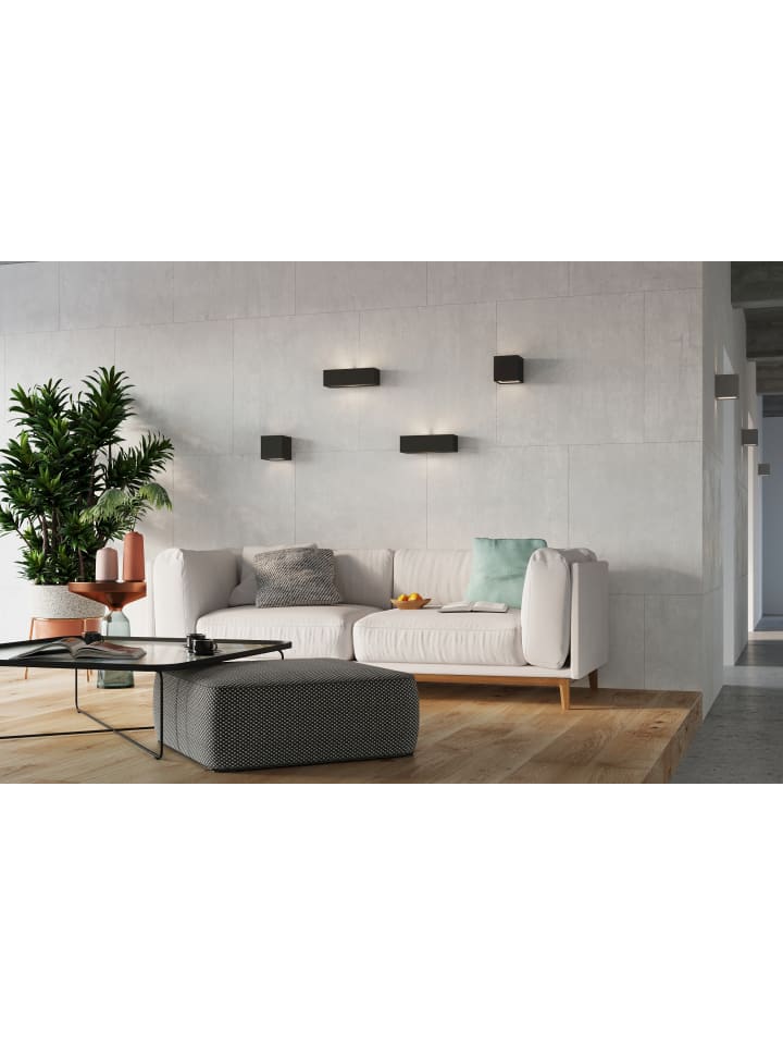 Nice Lamps Wandleuchte Keramik VEGA in Schwarz rechteckig moderne Lampe E27 LED NICE LAMPS günstig kaufen onesize