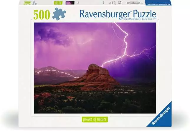 Puzzle 500 Teile - Pinke Gewitterstimmung