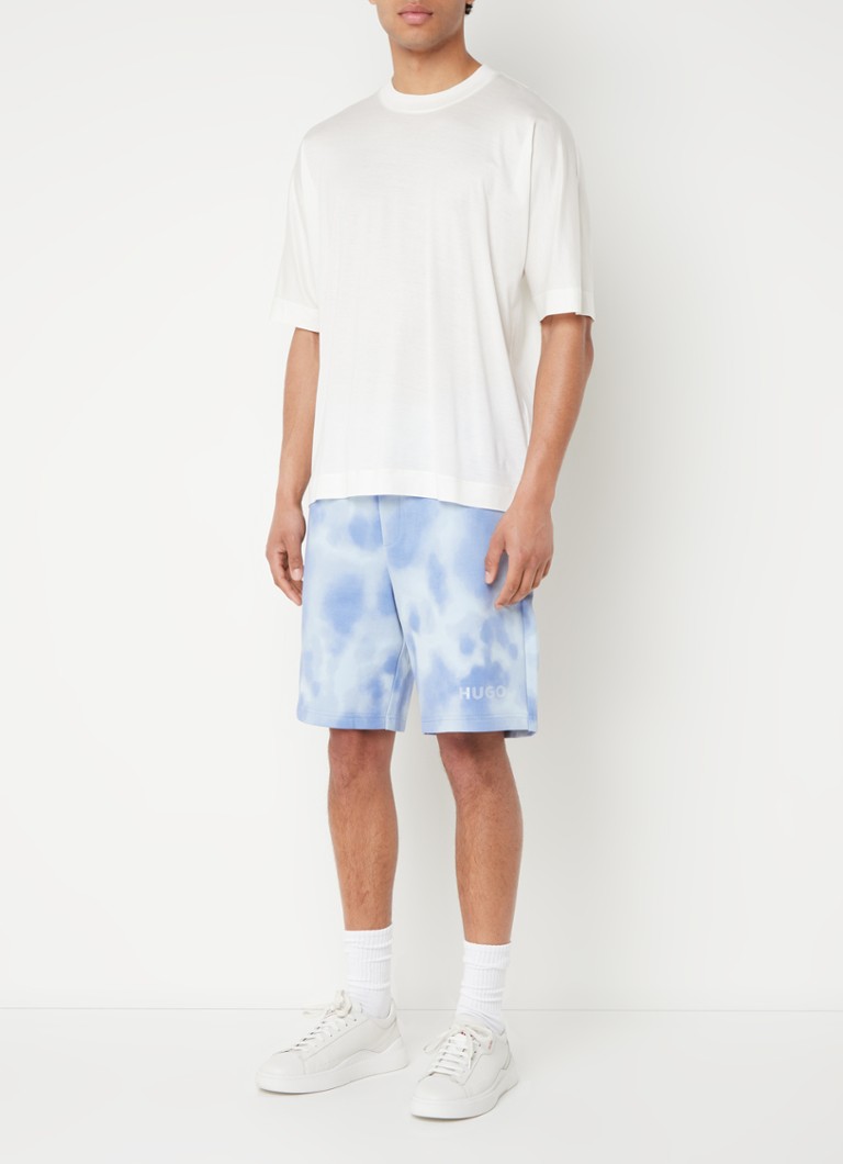 Pantaloni scurți de trening HUGO BOSS Detra cu croială dreaptă și finisaj spălat