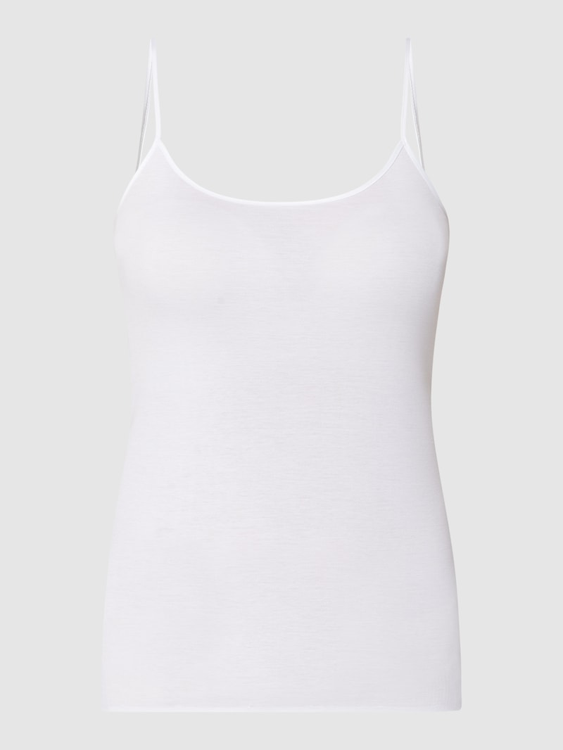 Unterhemd aus merzerisierter Baumwolle Modell 'Cotton Seamless' in weiß