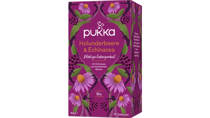 Pukka BIO Tee Holunderbeere & Echinacea 20 Beutel 40 g