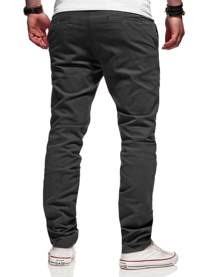 behype Chinohose Heritage in dunkelgrau günstig kaufen