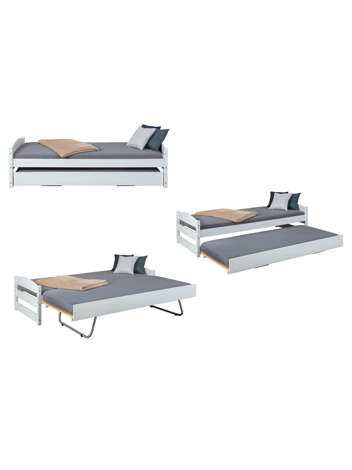 ebuy24 Bett Vicki Weiß 209 x 97 cm günstig kaufen onesize