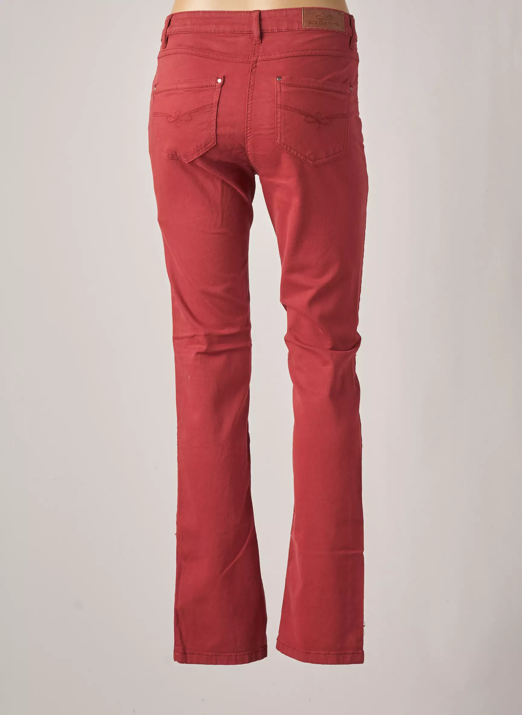 Julie Guerlande Pantalons Slim Femme couleur orange