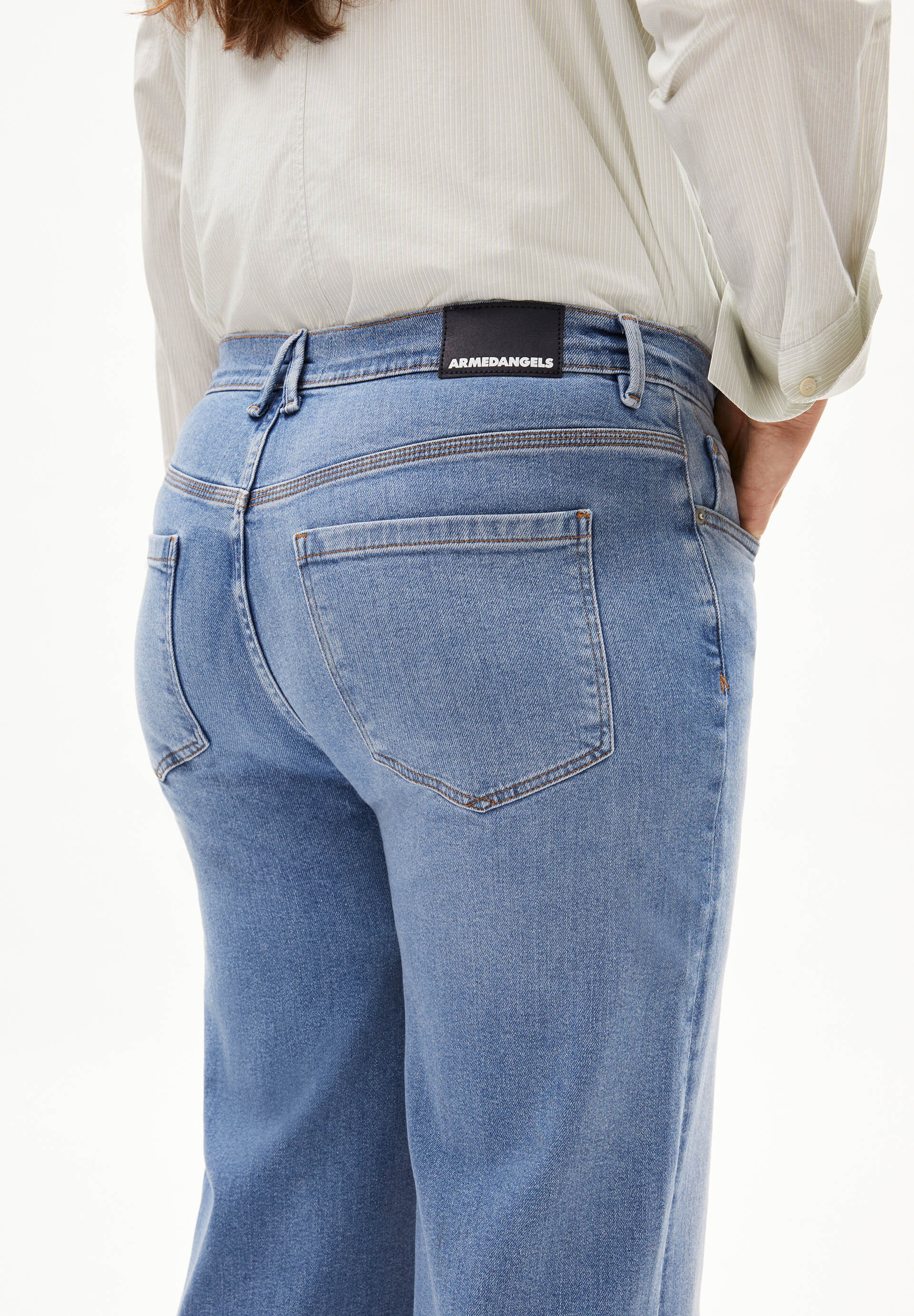 Wide Leg High Waist aus recyceltem Baumwoll Mix