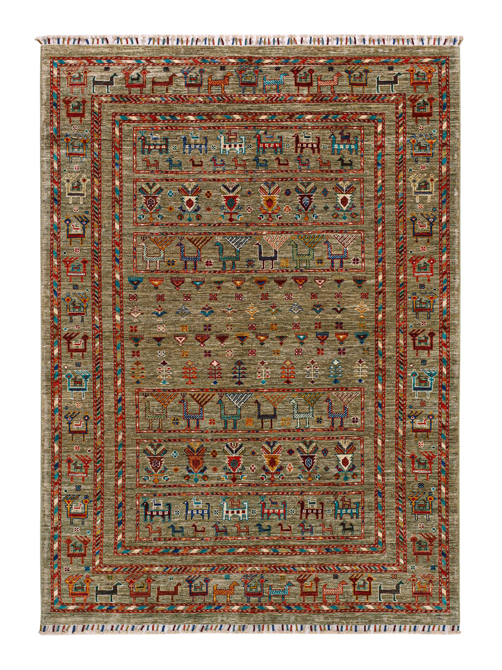 Chobi Schal ca. 146 x 205 cm, Unikat / Einzelstück
