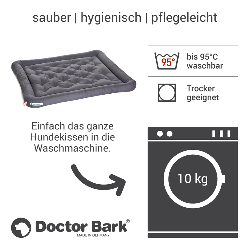 Doctor Bark Hundekissen Doctor Bark Liegekissen grau XXL