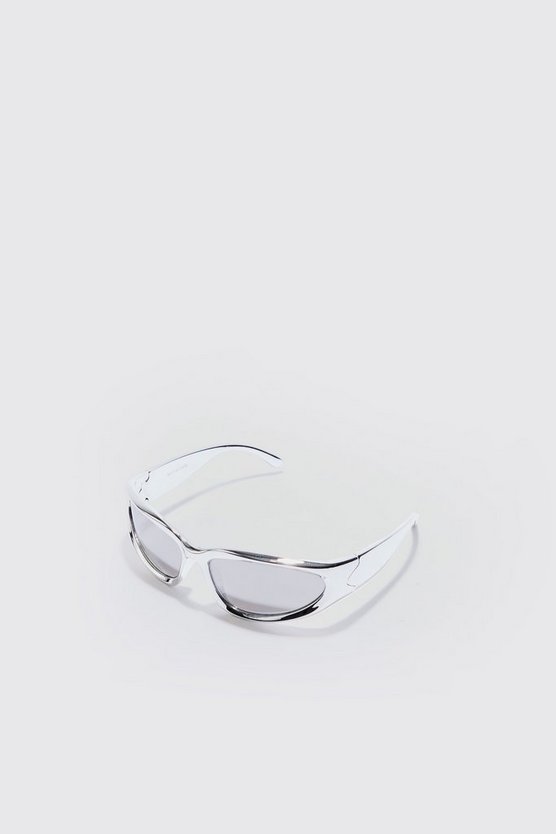 Silbergraue Sonnenbrille