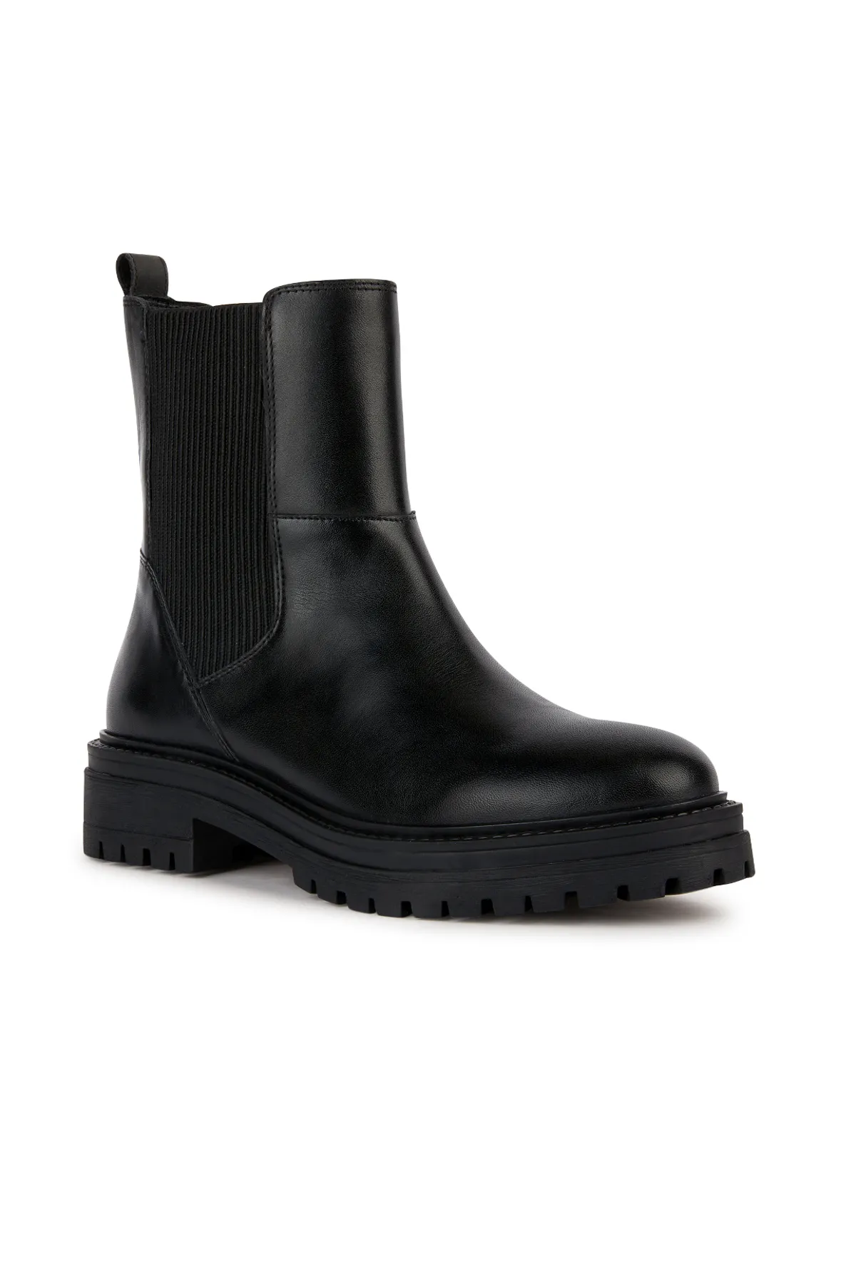 Geox  Stiefelette - Schwarz - Blockabsatz