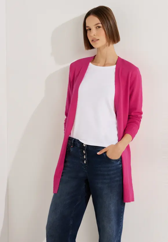 CECIL Cosy Melange Strickjacke