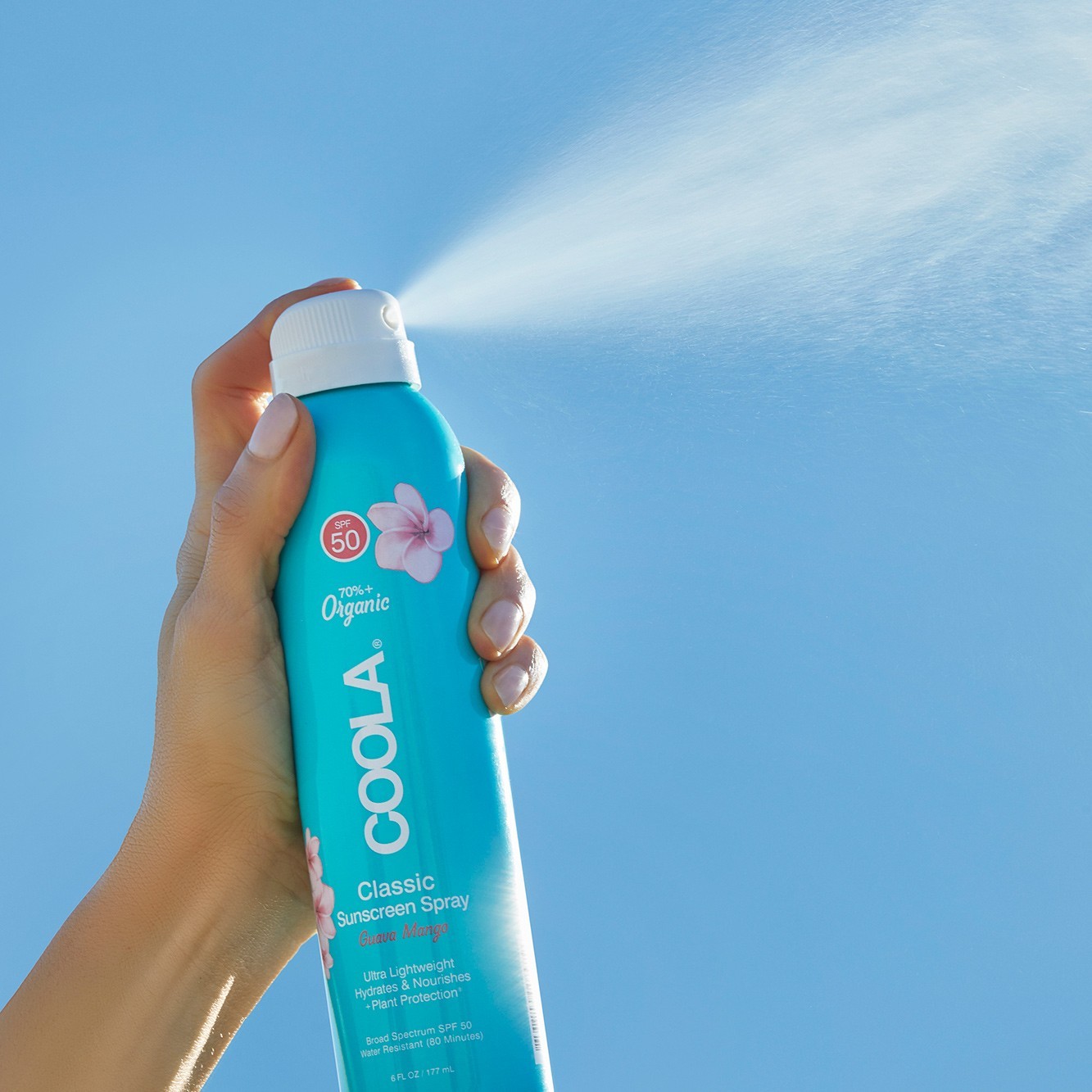 Coola SPF50 Guava Mango sprej za zaštitu od sunca za tijelo