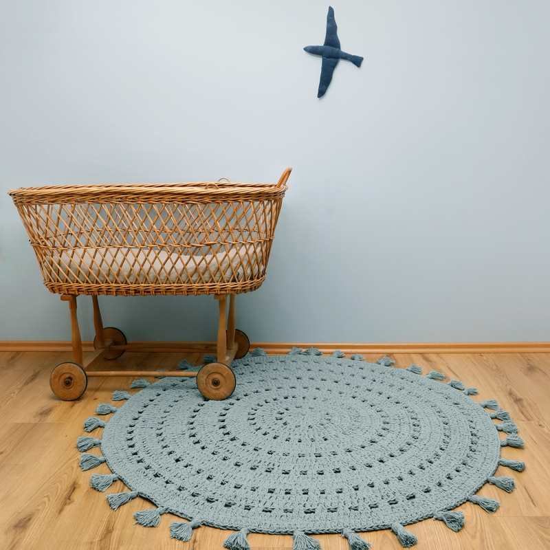 Tapis crochet 120cm NILA