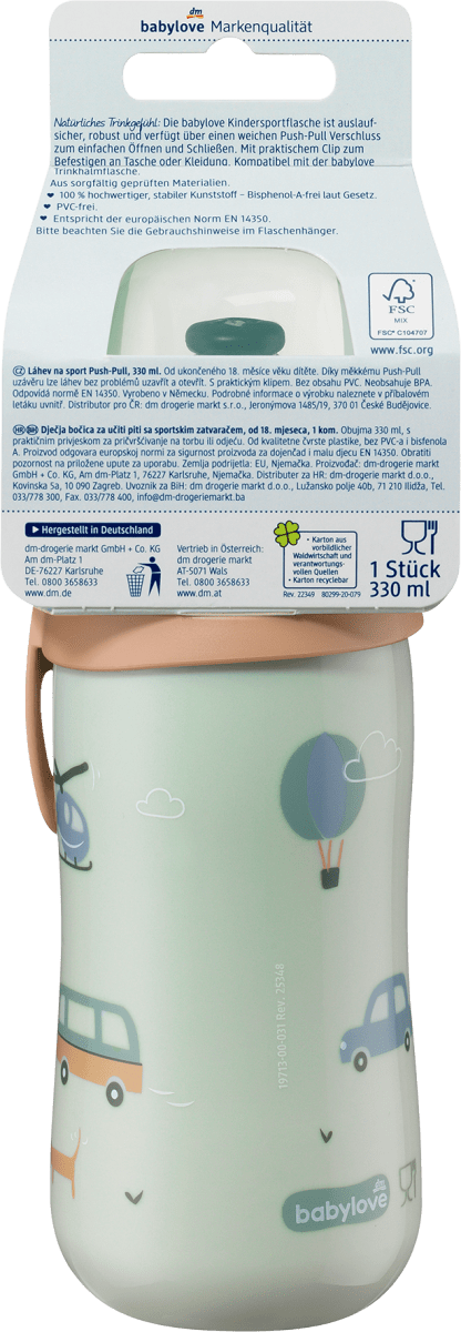 Trinkflasche Kinder grün , 330 ml, 1 St