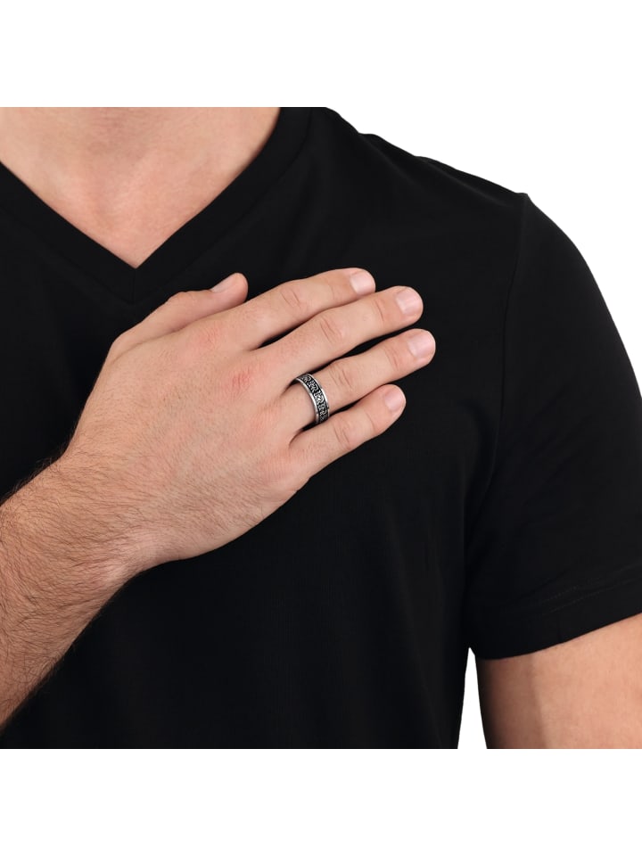 Amor Ring Edelstahl in Silber günstig kaufen