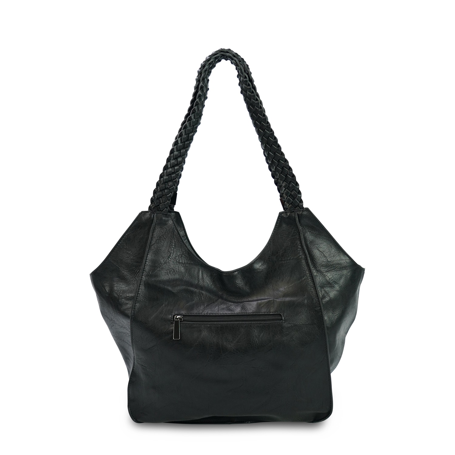Schultertasche ZOELLA geflochtene Henkel