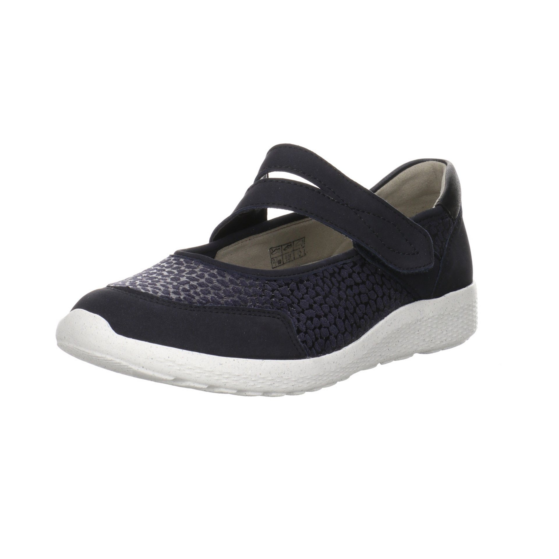 Waldläufer Damen Slipper Schuhe Ira Ballerina Slipper Leder-/Textilkombination
