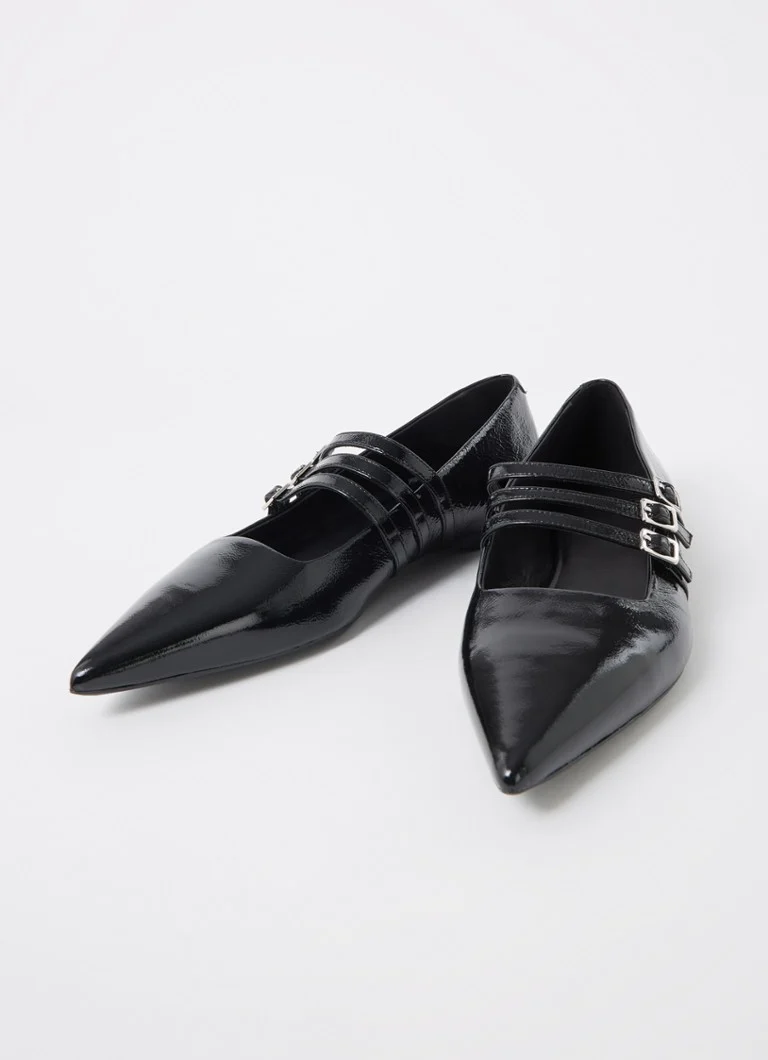 Vagabond Shoemakers, Hermine, lakierowane baleriny ze skóry