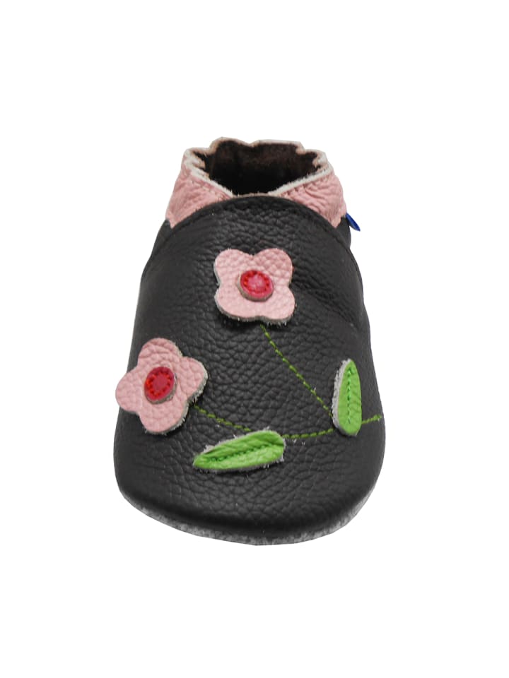 Yalion Leder-Krabbelschuhe 