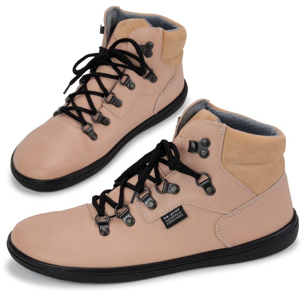 Jonap |a ~ Jampi Leila MidCut Schnürschuh + TEX ~ Old Rose