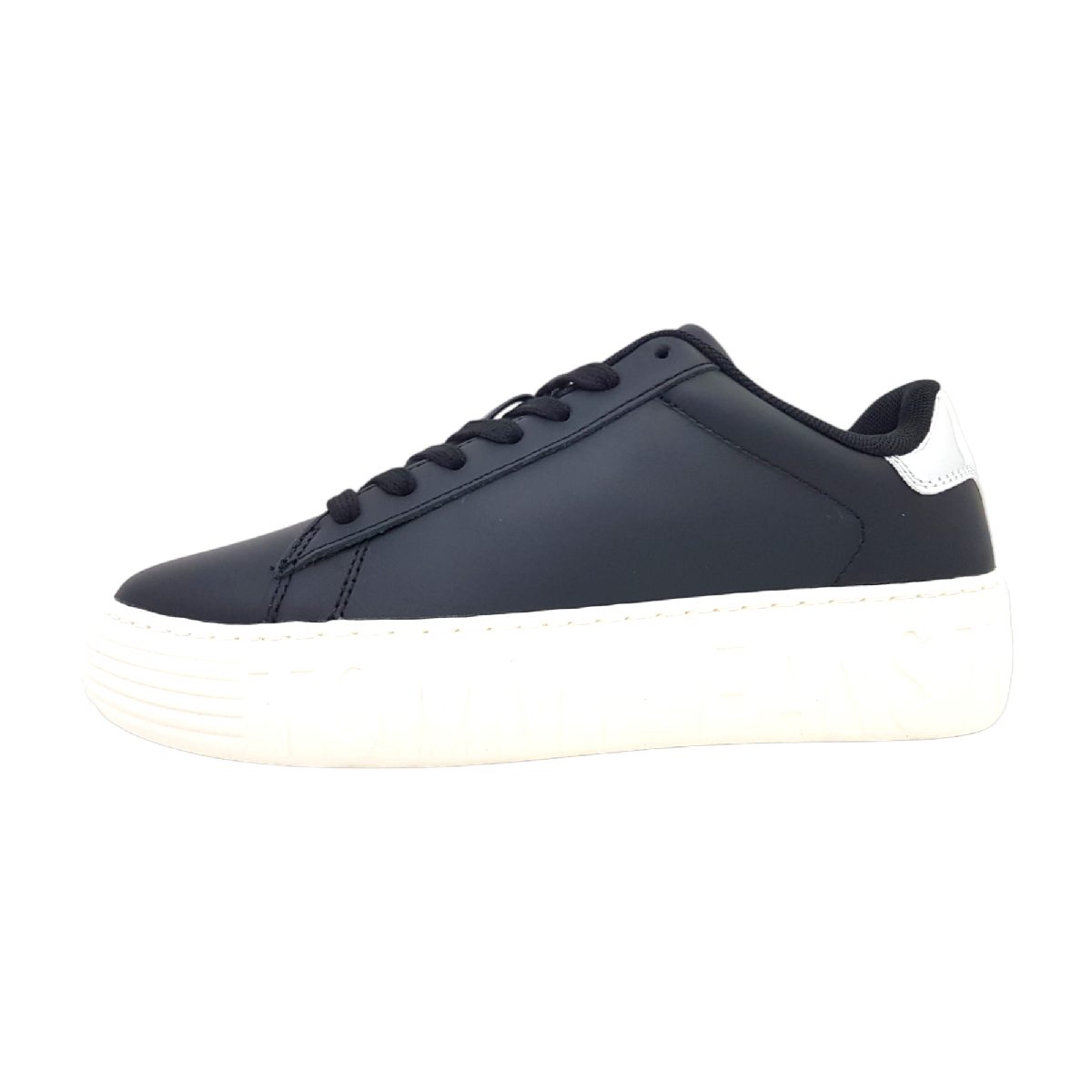 Tommy Hilfiger TJW New Cupsole LEath LC EN0EN02273 Schwarz BDS black/ silver
