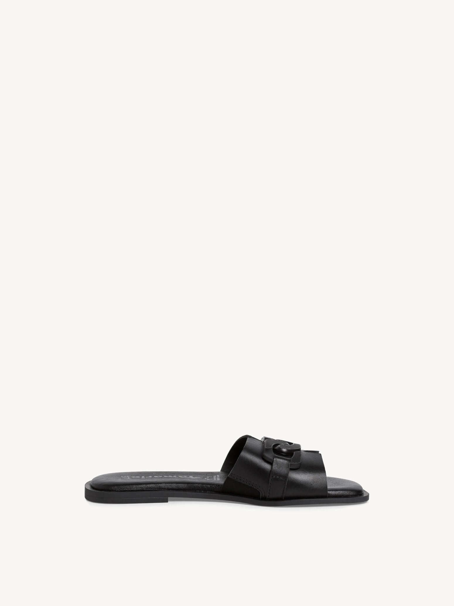 Mule en cuir - noir