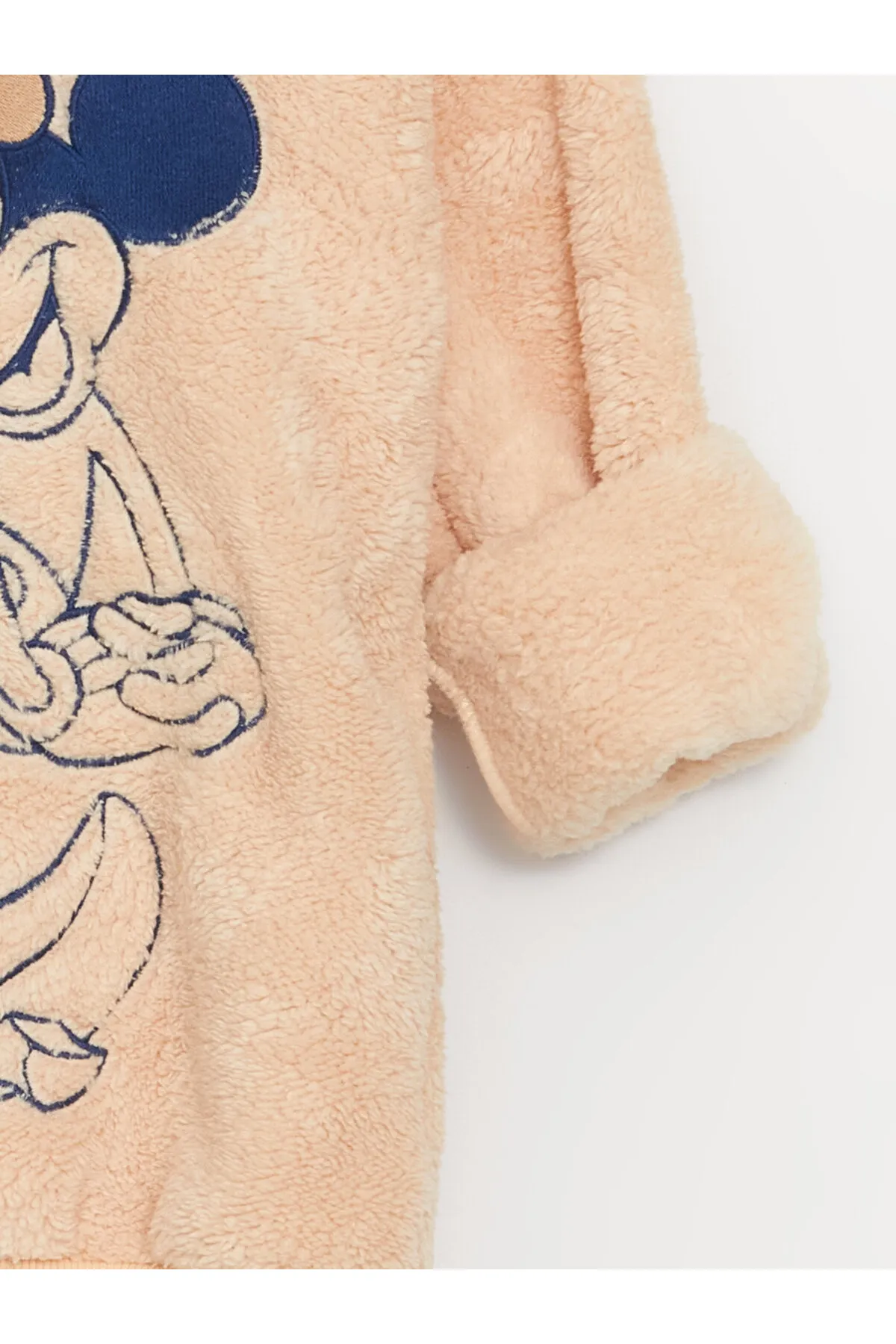 LC Waikiki  Minnie Mouse bestickter Plüsch-Kapuzenpullover für Mädchen
