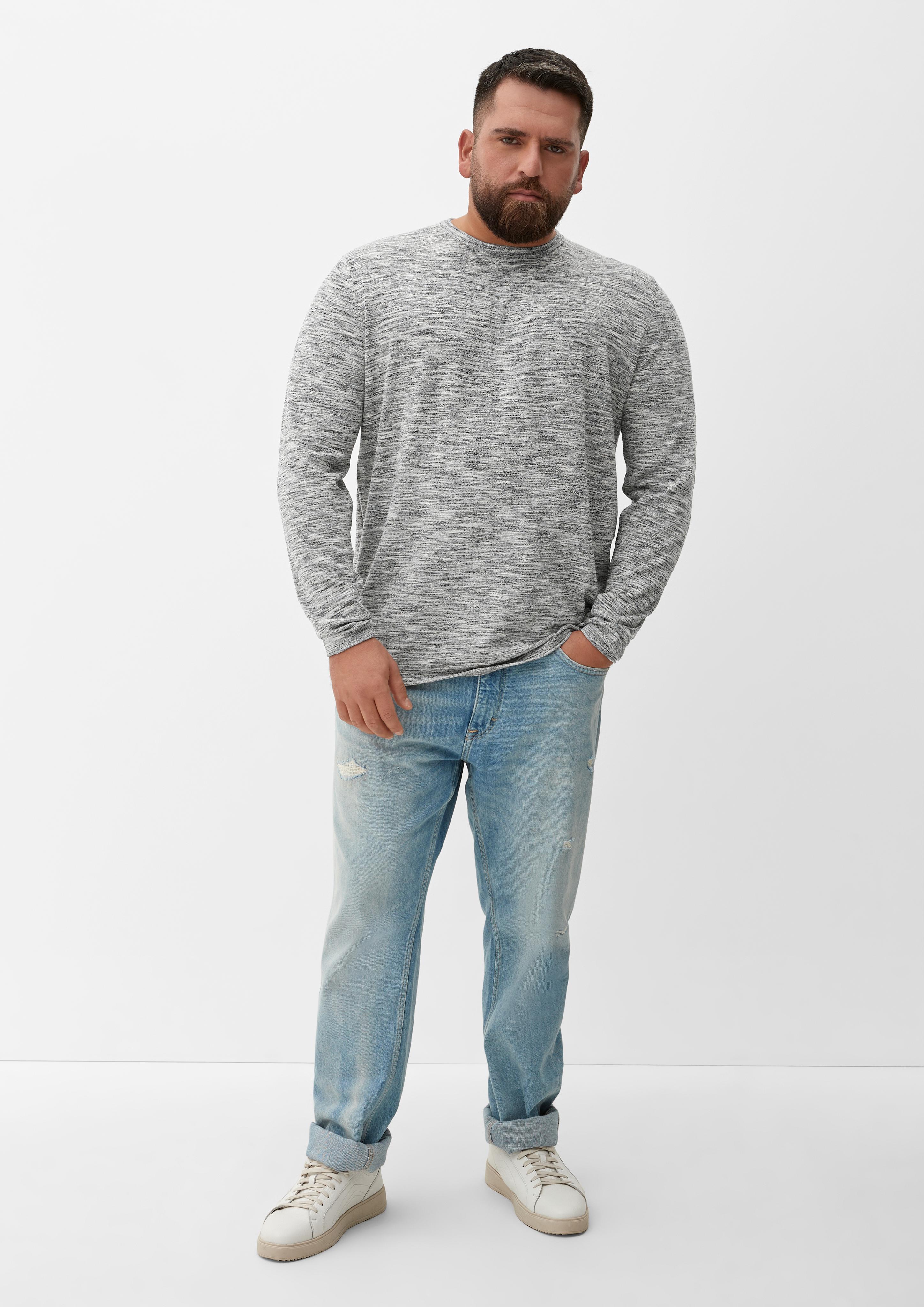 Melierter Feinstrickpullover  2133031-99X0
