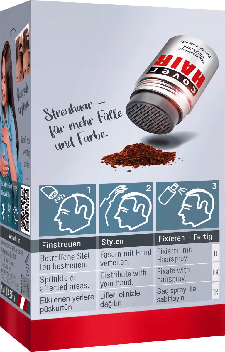 Streuhaar Haarverdichter Dunkelbraun, 14 g