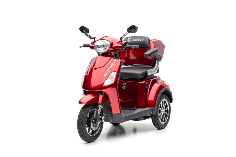 Econelo Elektro Dreirad Roller J1000 Rot