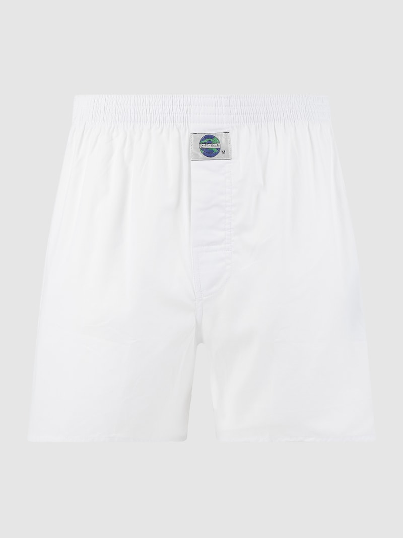 Boxershorts aus Baumwolle mit Allover-Muster in weiß