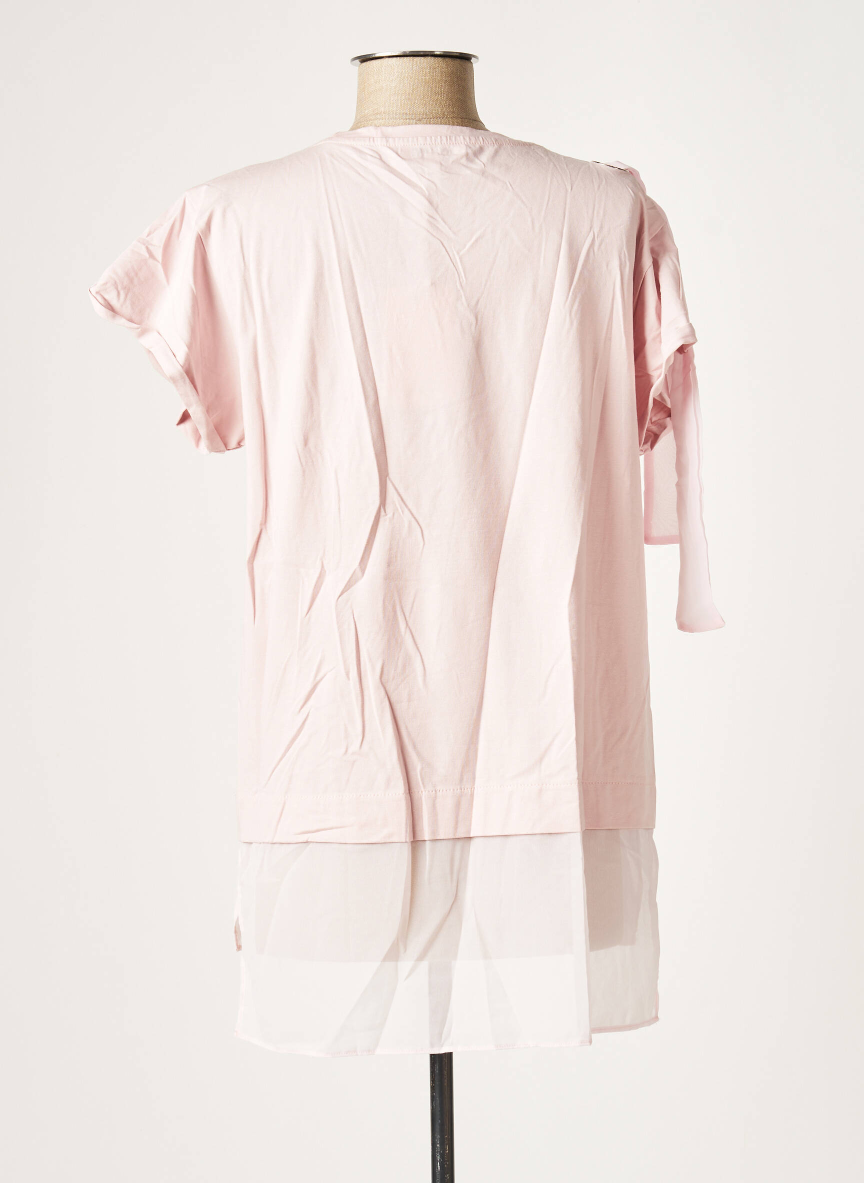 Bluoltre Tuniquemanchecourte Femme couleur rose