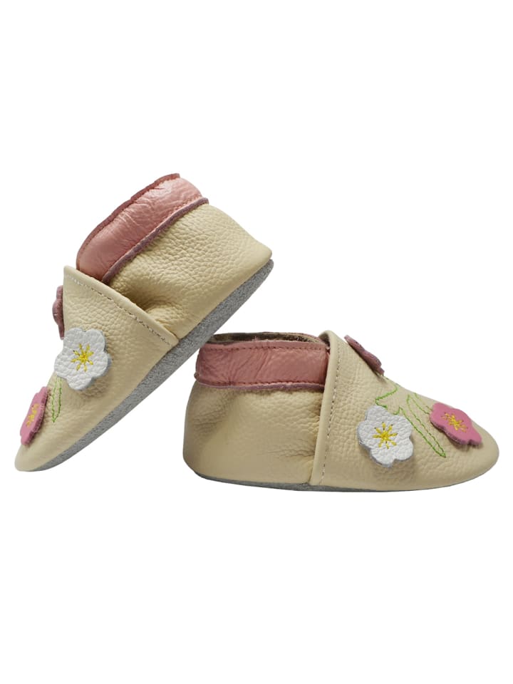 Yalion Leder-Krabbelschuhe 