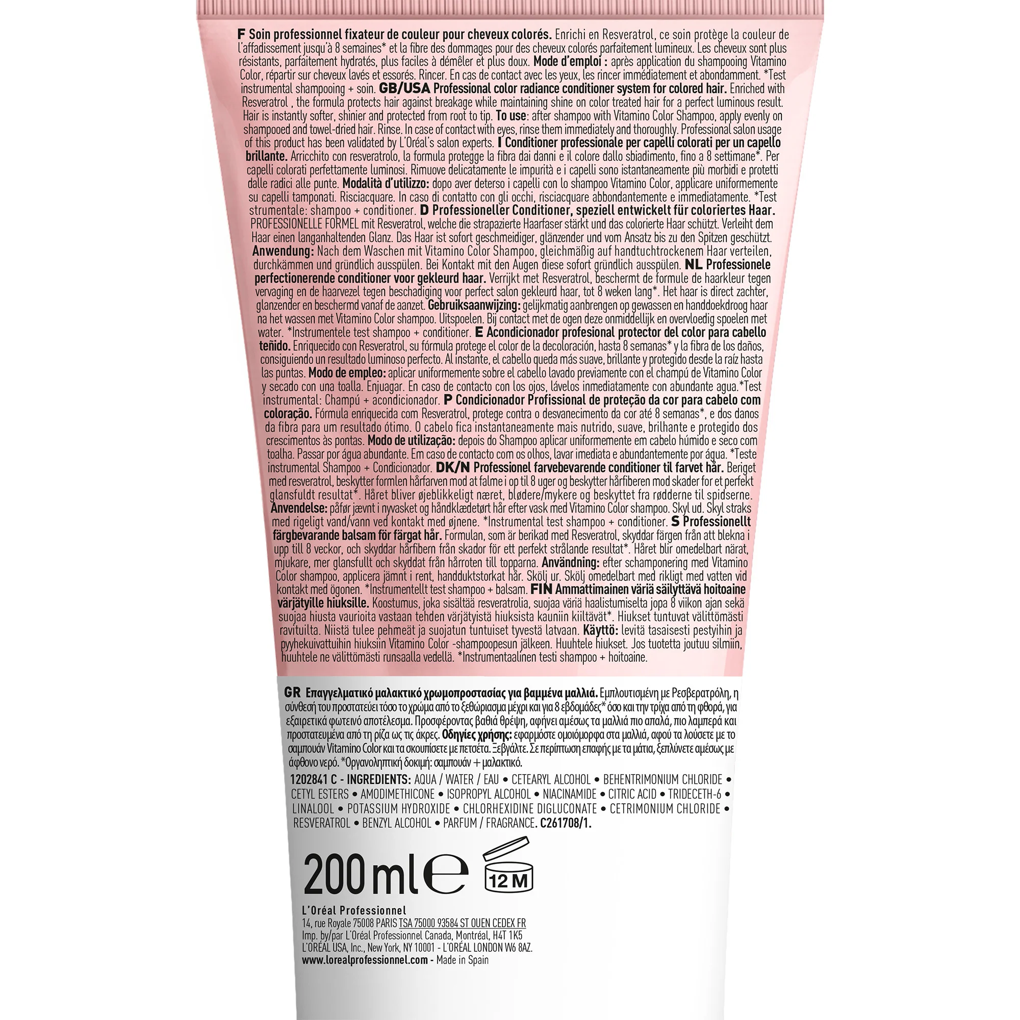 EXPERT SERIES Novi Vitamino Color Conditioner - Regenerator za zaštitu boje kose