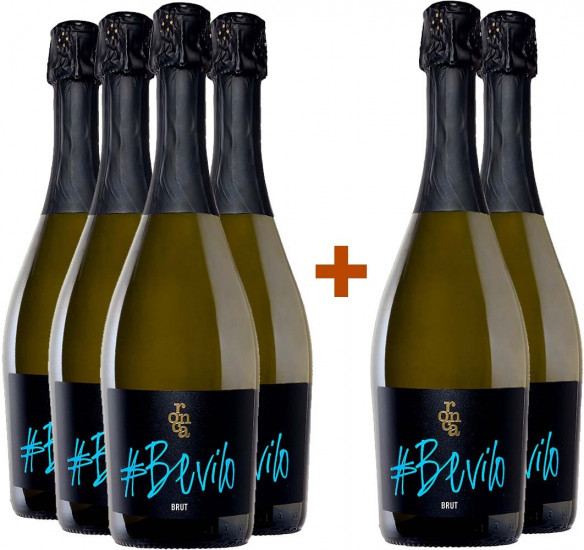 4+2 Paket #Bevilo Bianco Spumante Charmat brut Bio - Ronca