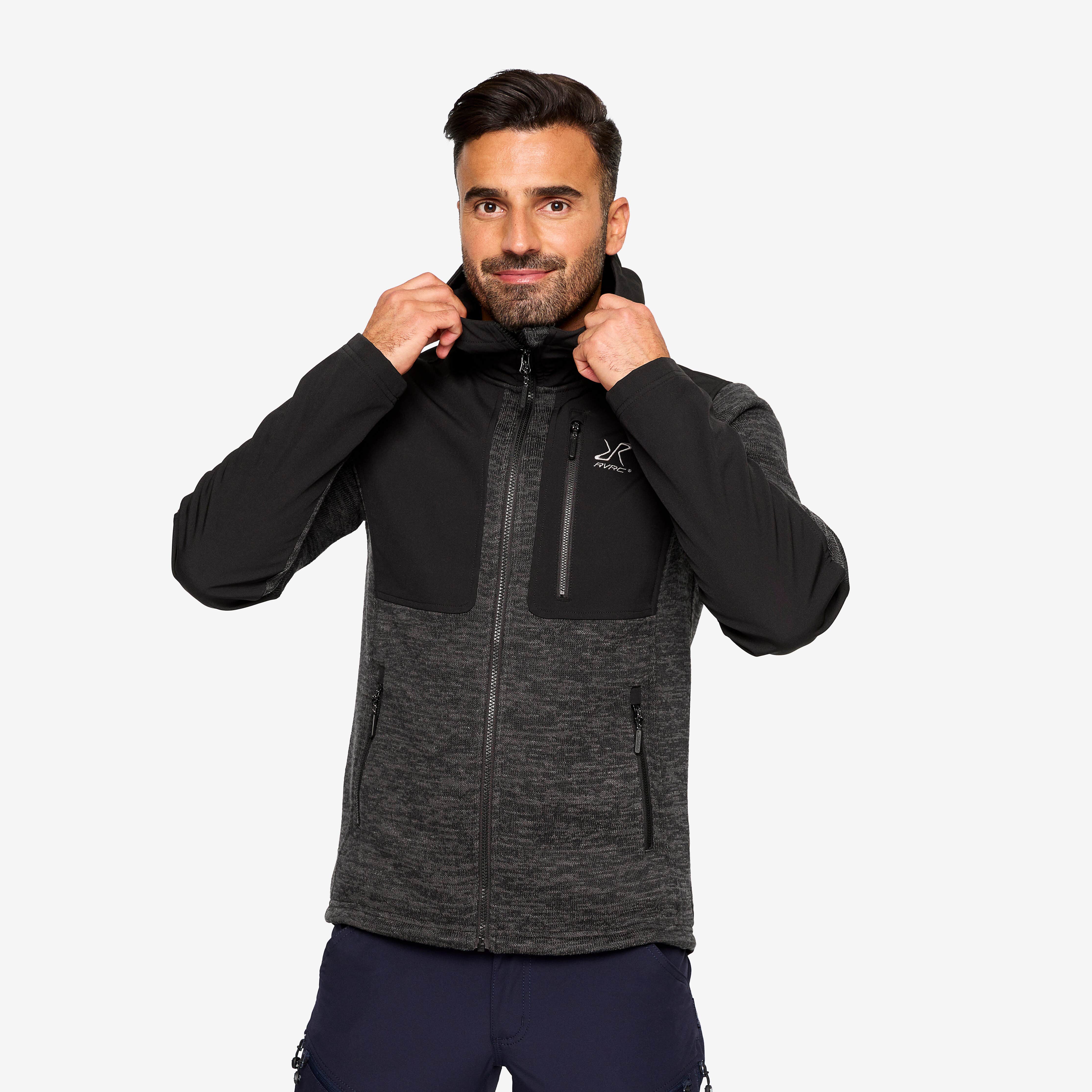 Wander Pro Wool Hoodie Homme Anthracite