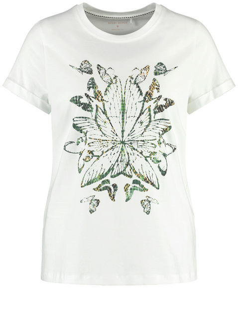 T-Shirt aus Baumwolle mit Frontprint