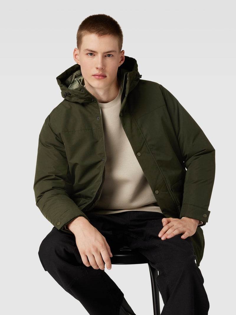 Parka mit Kapuze Modell 'CHAMP' in dunkelgrün