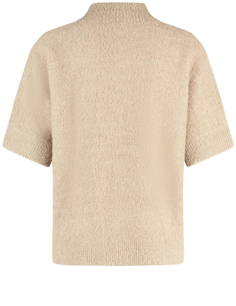 Flauschiger Kurzarmpullover