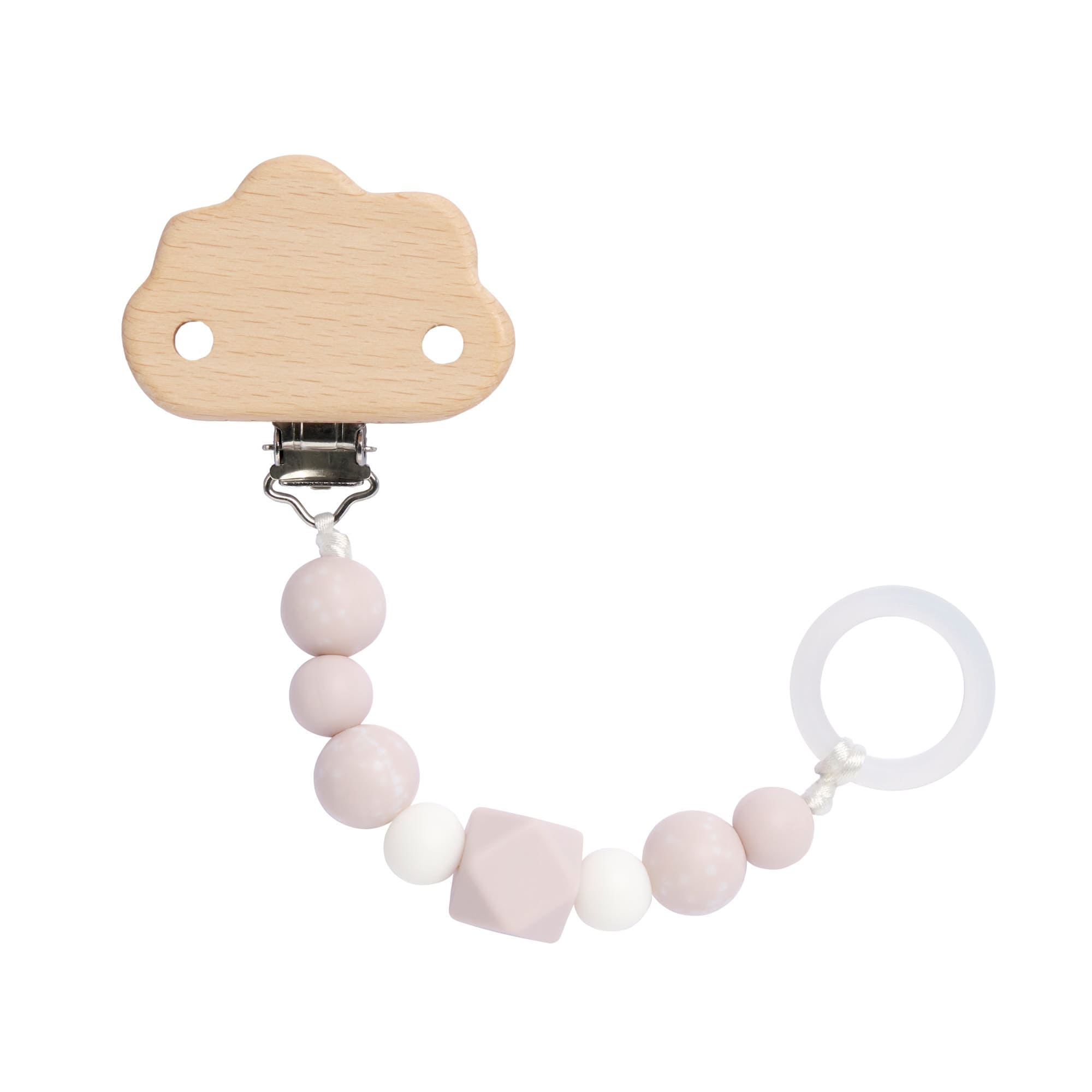 Schnullerkette -  Little Universe, Wolke Rosa