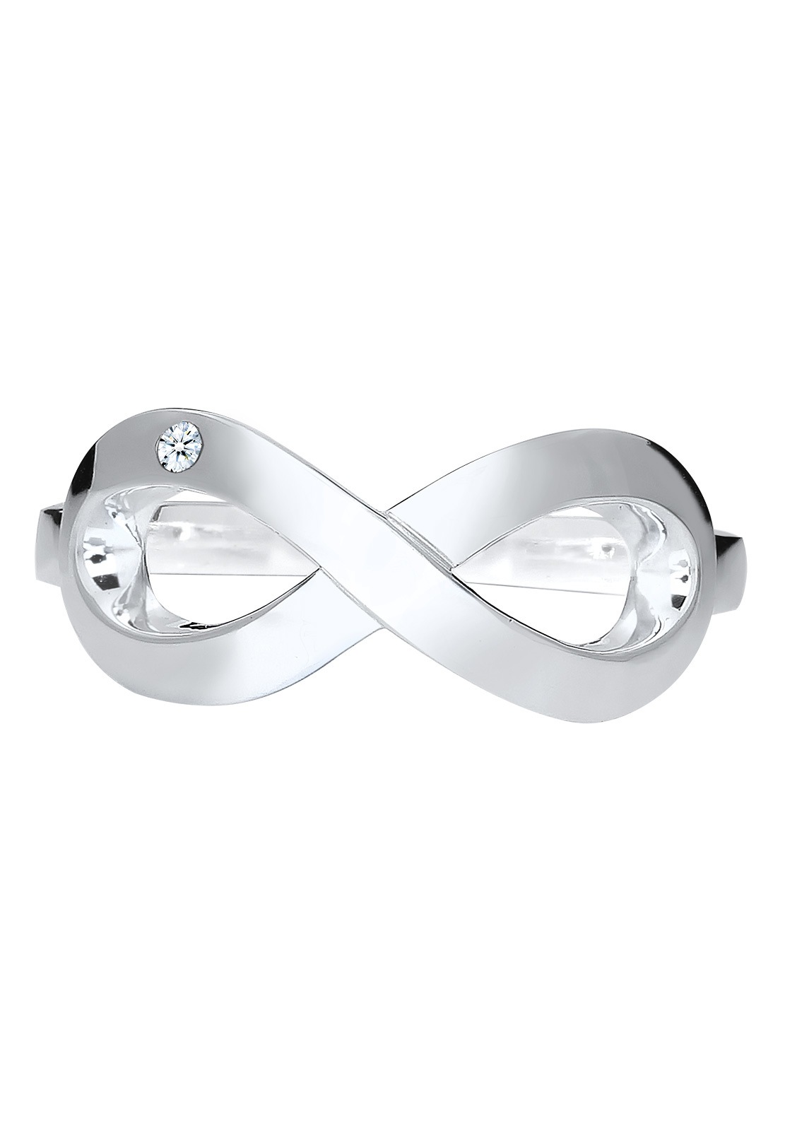 Symbol nieskończoności Elli DIAMONDS dla kobiet z diamentem (0,015 ct.) w srebrze próby 925