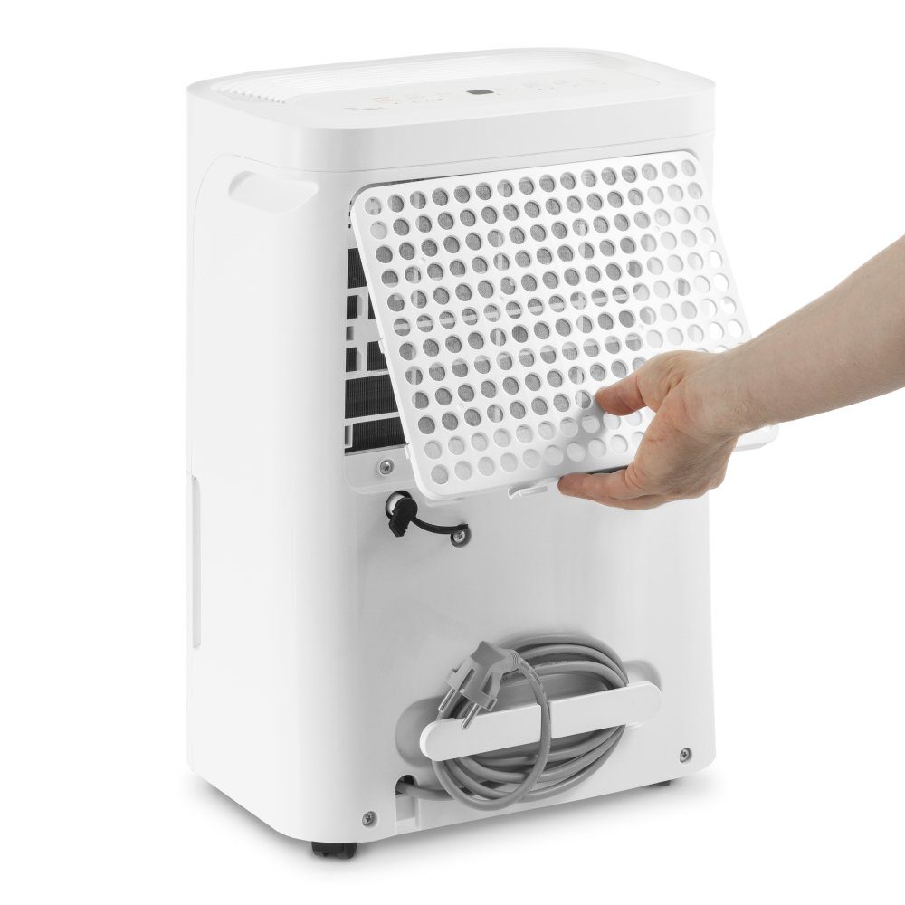 TROTEC Luftentfeuchter TTK 54 E, für 100 m³ Räume, Entfeuchtung 18,00 l/Tag, Tank 3,00 l, Entfeuchtungsautomatik mit Zielwertvorwahl zwischen 35 und 85 % r.F.