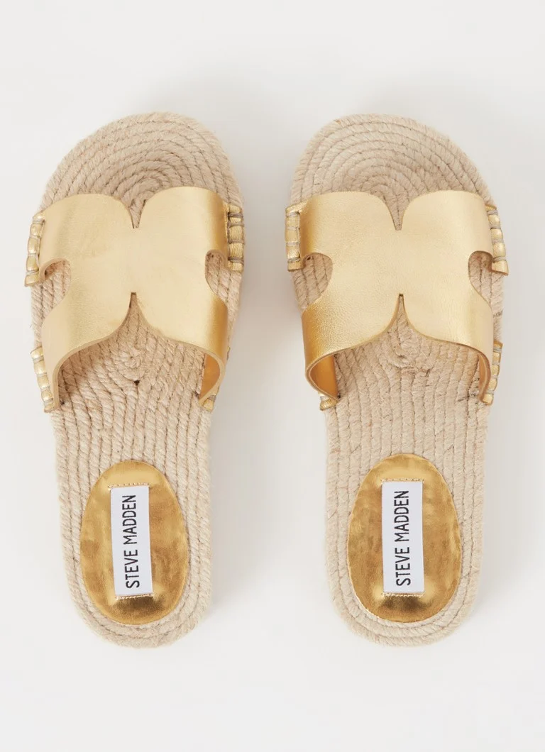 Steve Madden Cheer Up slide with leather details