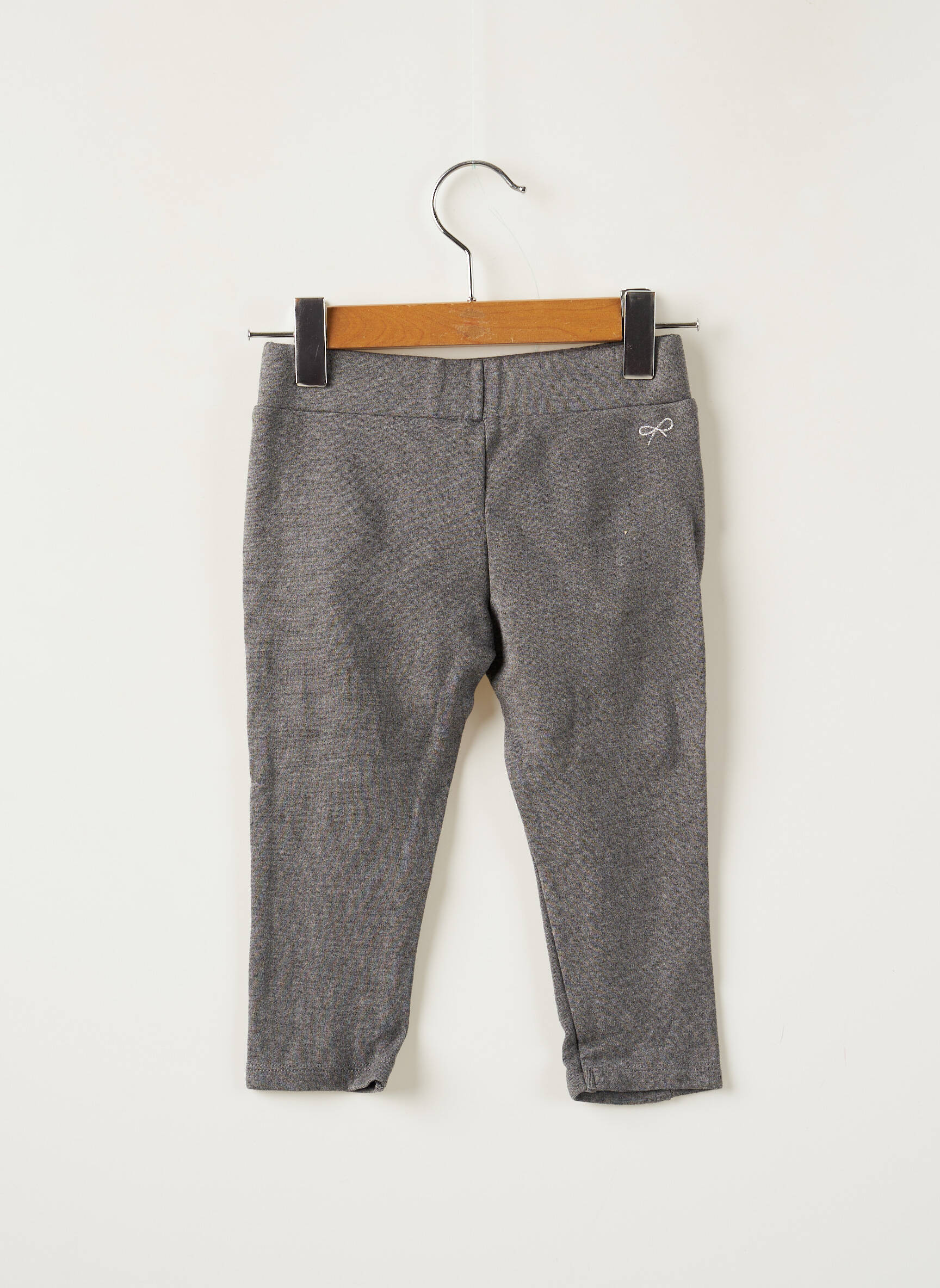 Lili Gaufrette Leggings Fille couleur gris