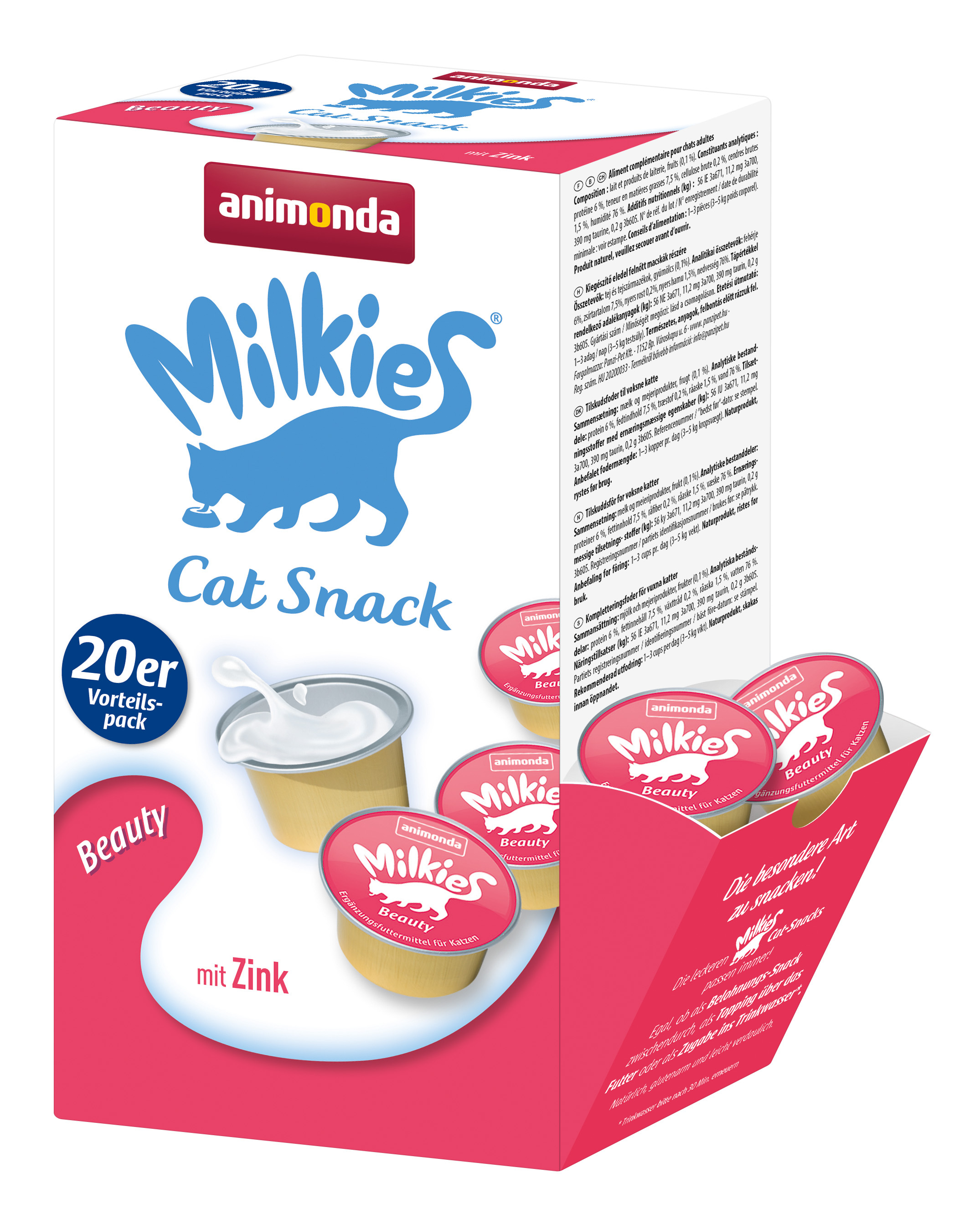 Animonda Snacks Animonda Milkies 20x15g Beauty