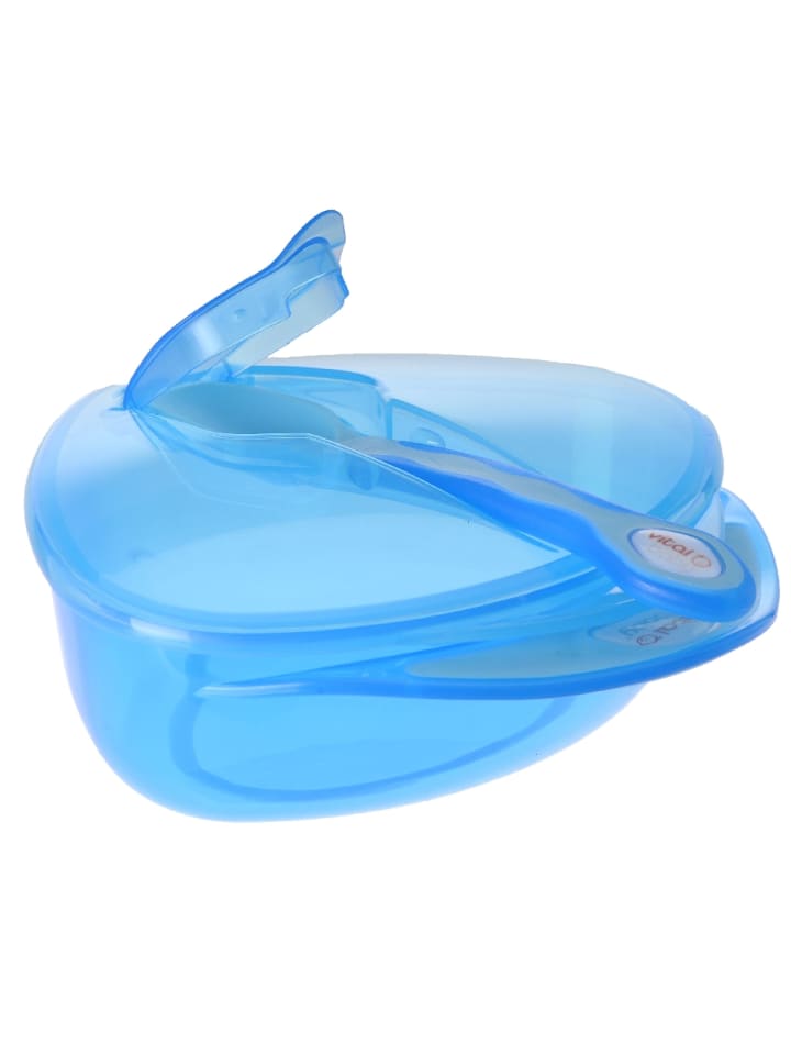 Vital Baby Baby´s erstes Tellerset mit Deckel   Löffel blau günstig kaufen onesize